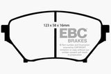 EBC 01-03 Mazda Miata MX5 1.8 (Sports Suspension) Yellowstuff Front Brake Pads DP41452R