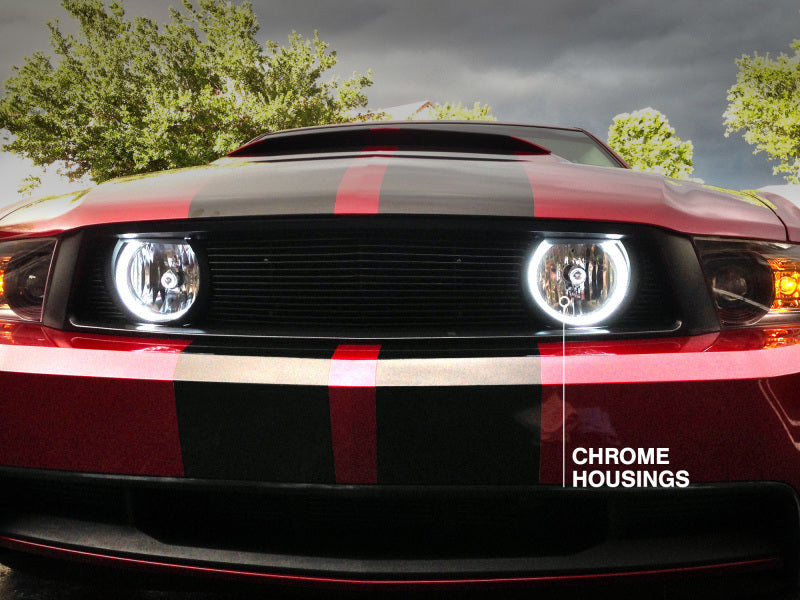 Raxiom 05-12 Ford Mustang GT LED Halo Fog Lights (Chrome) 49133