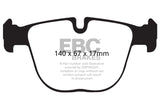 EBC 10+ BMW X5M 4.4 Twin Turbo Yellowstuff Rear Brake Pads DP42008R