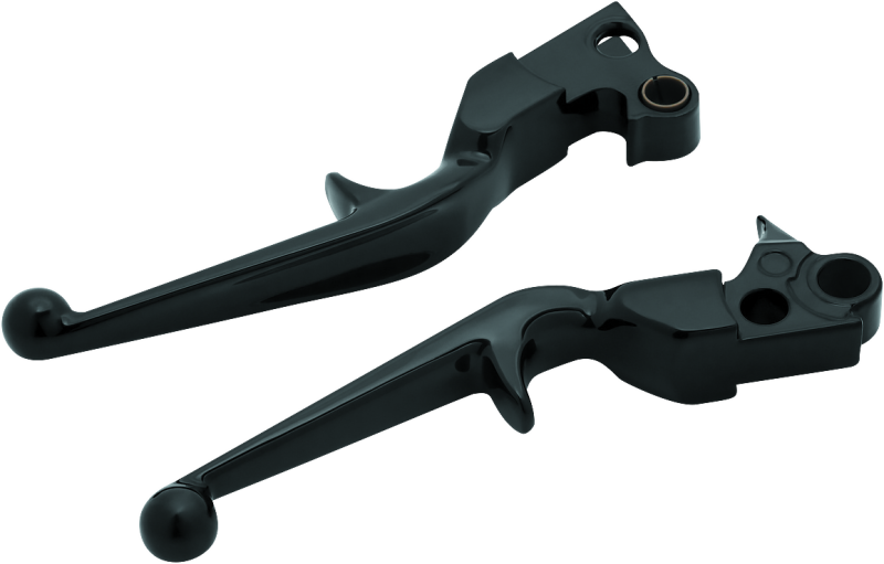 Kuryakyn Trigger Lever Set 96-Up Cable Gloss Black 1845