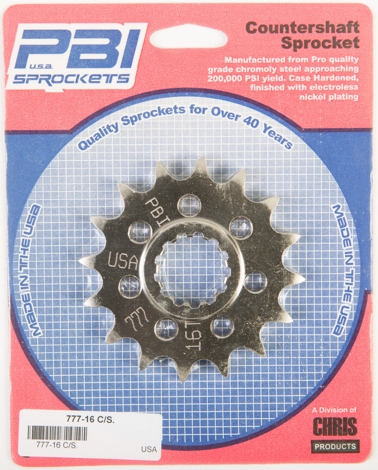 PBIFront Cs Sprocket Steel 16t-530 Yam777-16