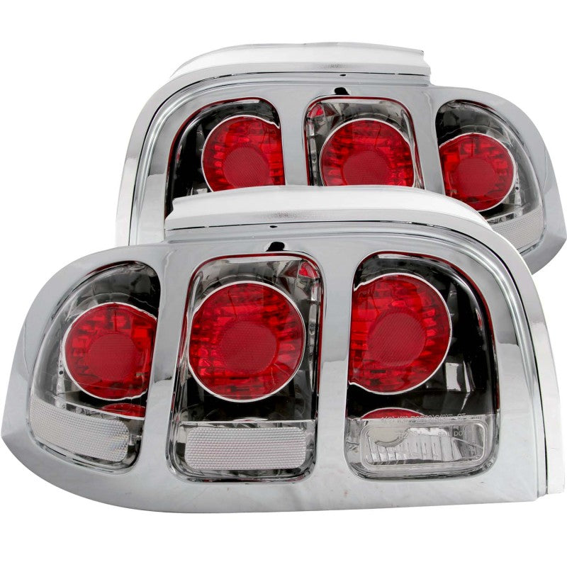 ANZO 1994-1998 Ford Mustang Taillights Chrome 221018