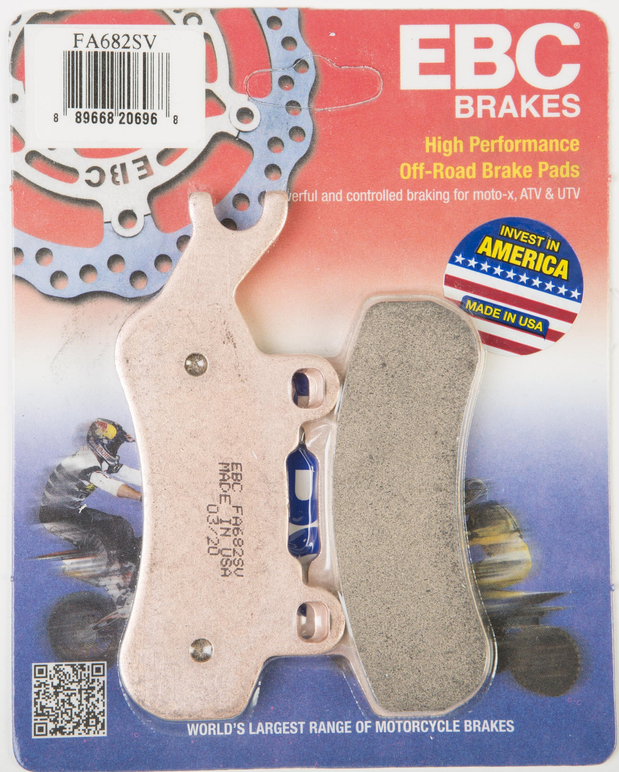 EBC Brake Pads Fa682sv Severe Duty Sv Series FA682SV