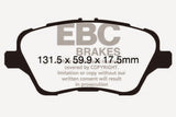 EBC 13+ Ford Fiesta 1.6 Turbo ST Greenstuff Front Brake Pads DP22149