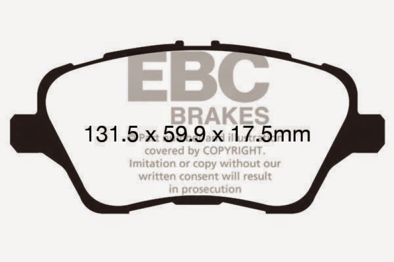 EBC 2017+ Ford Fiesta (MK7) Bluestuff Front Brake Pads DP52149NDX