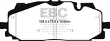 EBC 2018+ Audi S4 3.0L Turbo Greenstuff Front Brake Pads DP22277