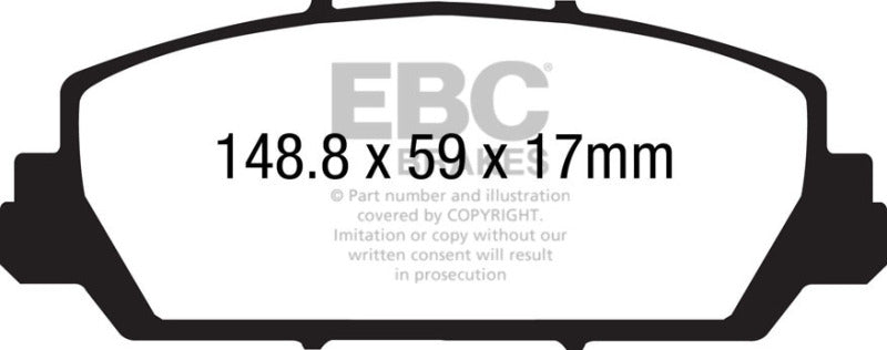 EBC 12+ Acura RDX 3.5 Greenstuff Front Brake Pads DP21896