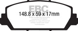 EBC 12+ Acura RDX 3.5 Greenstuff Front Brake Pads DP21896