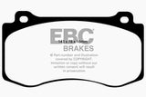 EBC 05-10 Chrysler 300C 6.1 SRT8 Redstuff Front Brake Pads DP31764C