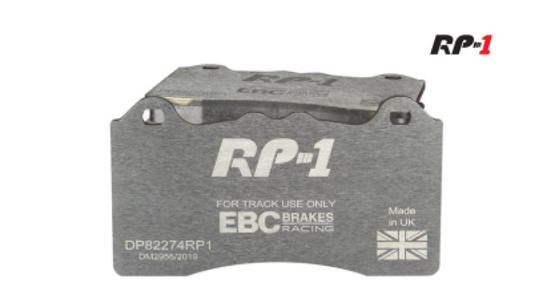 EBC Racing 2021+ BMW M3/M4 / 2023+ BMW M2 (G80/G82/G87) w/Cast Iron Rotor RP-1 Race Front Brake Pads DP82454RP1