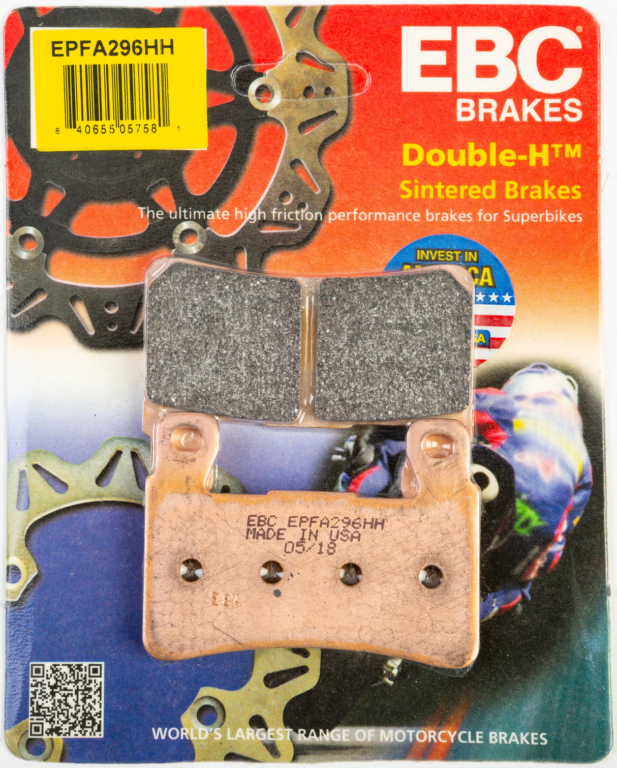 EBC Brake Pads Epfa296hh Extreme Pro Brake Pads EPFA296HH