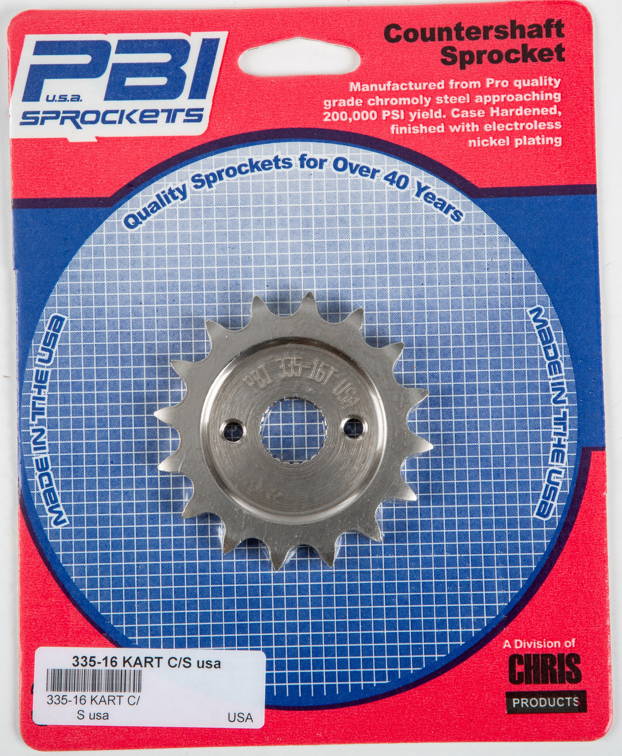 PBIFront Cs Sprocket Steel 16t-428 Hon335-16