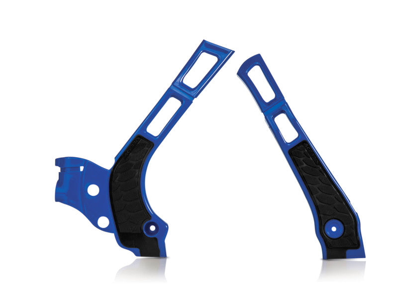 Acerbis 21-24 Fantic XE/XX/ 05-24 Yamaha YZ125/250/ YZ125X/YZ250X Frame Guard X Grip - Blue/ Black 2464741034