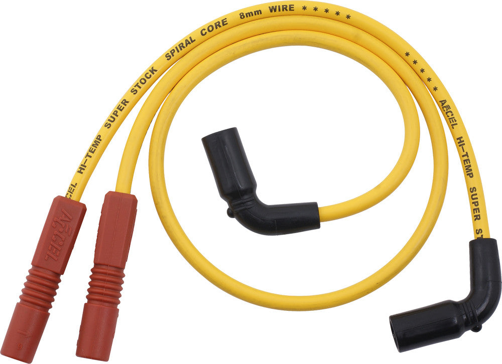 ACCEL Spiral Core Wire Set 8.0mm Yellow 171111Y