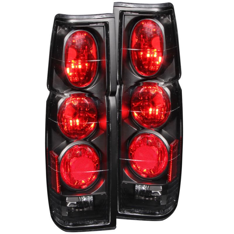 ANZO 1986-1997 Nissan Hardbody Taillights Black 211118