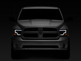 Raxiom 09-18 Dodge RAM 1500 LED Bar Headlights- Black Housing (Clear Lens)