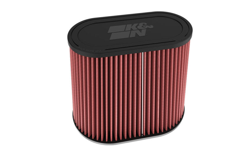 K&N Universal Clamp-On Air Filter 3in Dual Flange 9in x 6in Base 7.5in x 3.688in Top 7.5in Height RU-6104