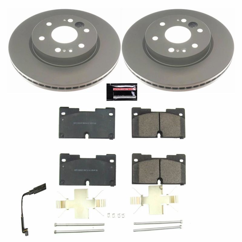 Power Stop 2019 Chevrolet Silverado 1500 Front Z17 Evolution Geomet Coated Brake Kit CRK8172