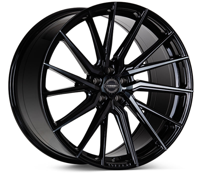 Vossen HF-4T 20x10 / 5x112 / ET50 / Deep Face / 66.5 - Tinted Gloss Black - Left Wheel