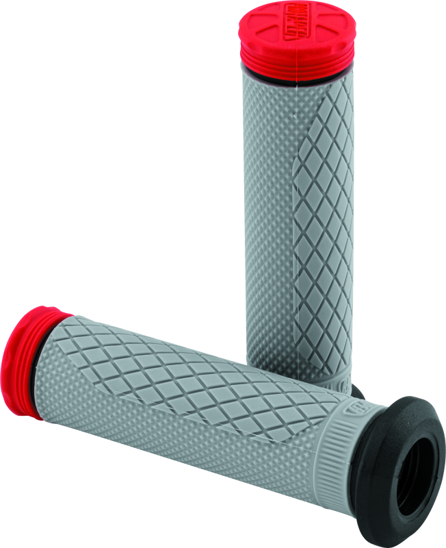 ProTaper Tri Density Full Diamond ATV Grips - Red 24878