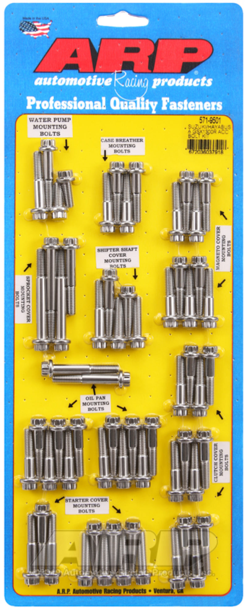 ARP Suzuki/Hayabusa GSX1300R SS 12pt Accessory Bolt Kit 571-9501