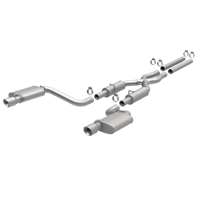 MagnaFlow 11-12 Dodge Charger SRT-8 Hemi Dual Split Rear Exit Stainless Cat-Back Performance Exhaust 15494