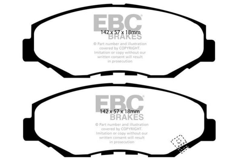 EBC 13-15 Acura ILX 1.5 Hybrid Redstuff Front Brake Pads DP31655C