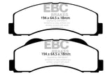 EBC 15+ Ford Expedition 3.5 Twin Turbo 2WD Yellowstuff Front Brake Pads DP41855R