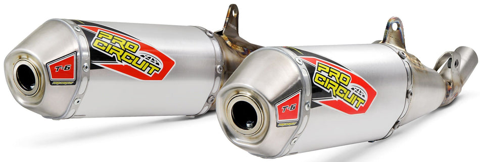 PRO CIRCUIT T-6 Dual Slip-On Mufflers Hon Crf450r '19 0111945A2