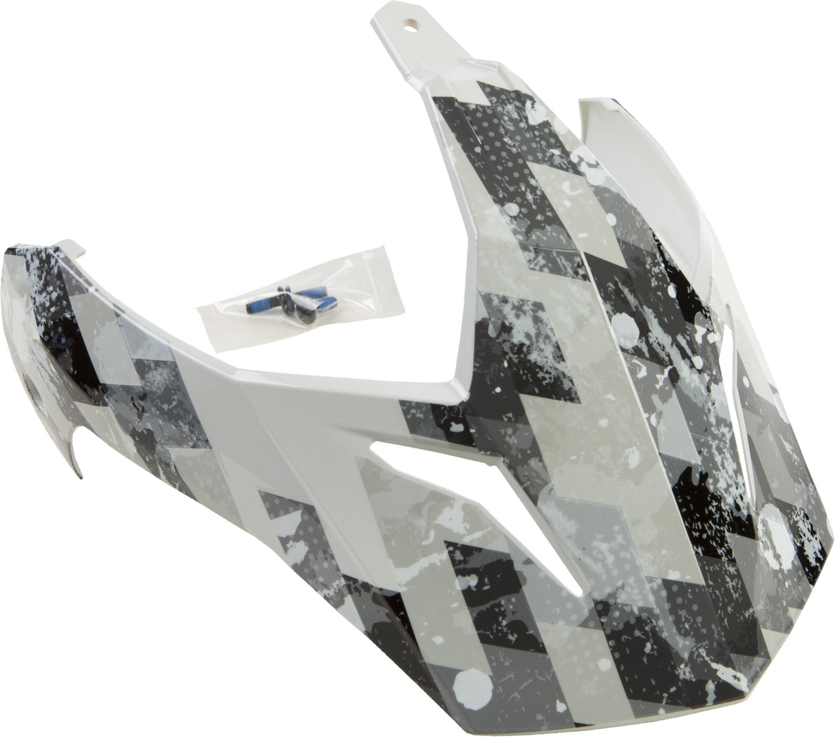 GMAX Visor W/Screws Dsg White/Grey Gm-11 G011080