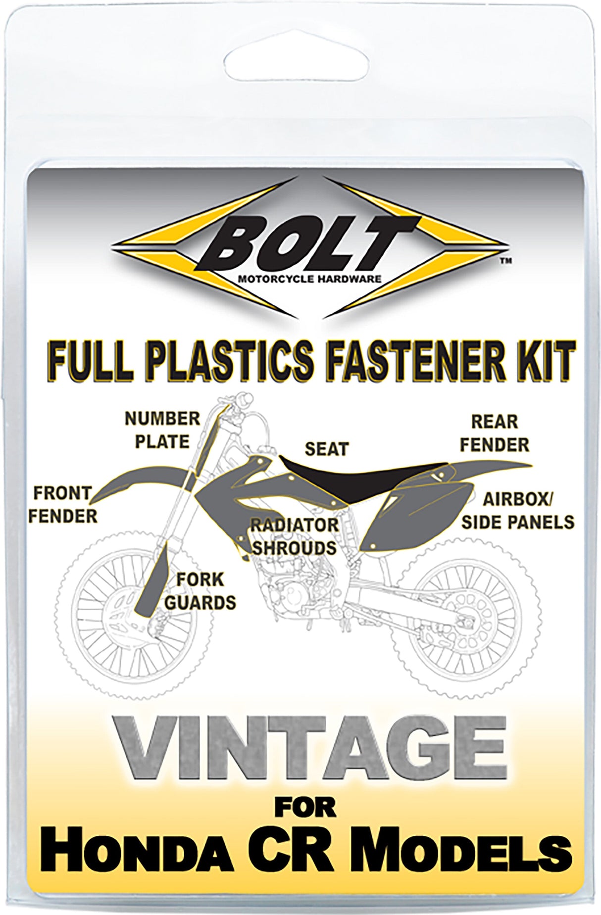 BOLT Full Plastic Fastener Hon HON-9799105