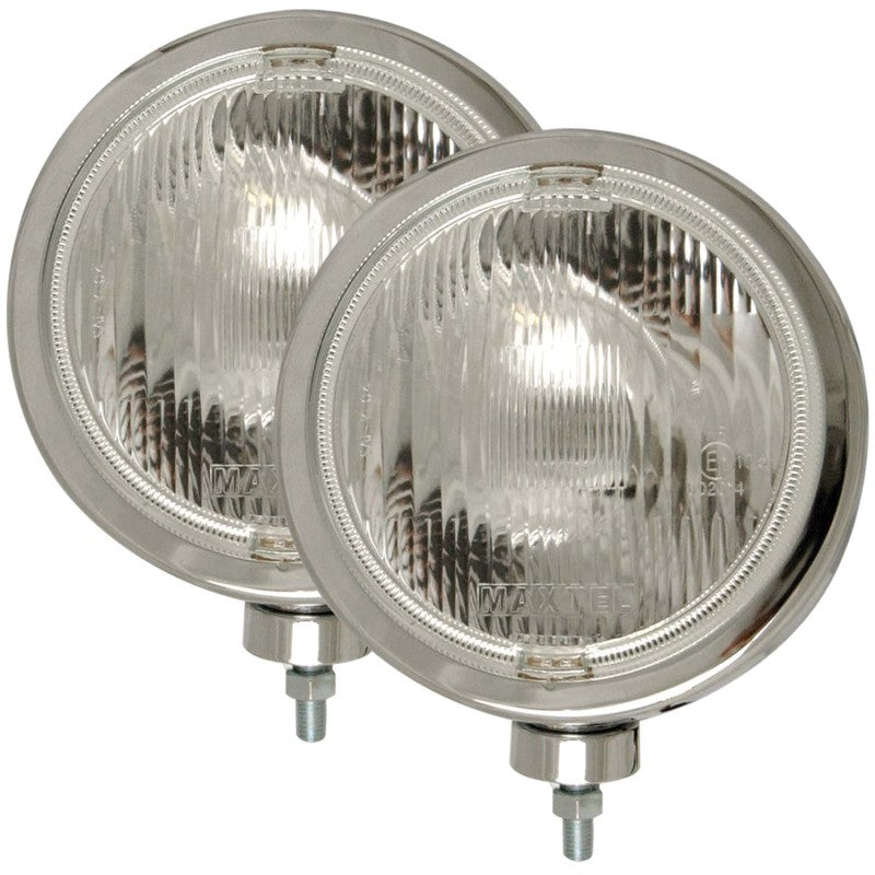 ANZO Off Road Halogen Light Universal H3 8in Round Slimline Off Road Light Chrome 821004