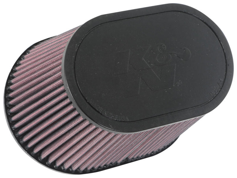 K&N Universal Rubber Filter 6.25in x 4in Oval FLG / 7.375in x 5.5in Base / 6.25in x 4in Top / 5in H RU-1001