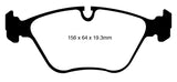 EBC 10-14 BMW X5 4.4 Twin Turbo (50) Yellowstuff Front Brake Pads DP41994R