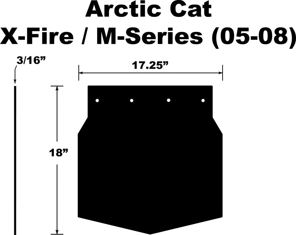 PDPSnowflap  Arctic Cat M-Series/X-Fire 05-08SF-058MSPB