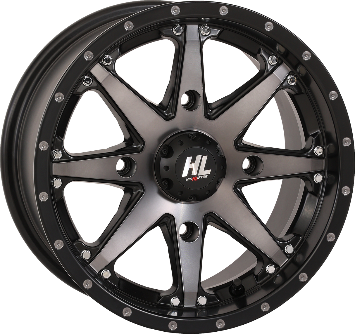 HIGH LIFTER Wheel - HL10 - Front/Rear - Matte Black/Smoke - 14x7 - 4/137 - 5+2 (+30 mm) 14HL10-1637