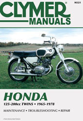 CLYMER Repair Manual Hon 125-200cc Twin CM321