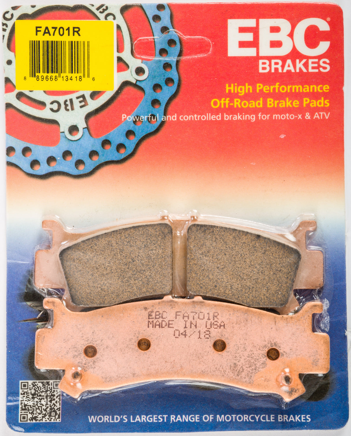 EBC Brake Pads Fa701r Sintered R Series FA701R