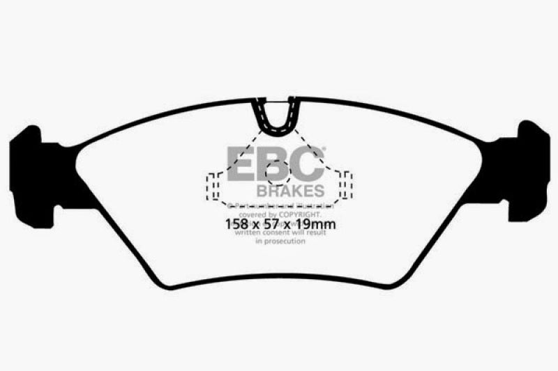 EBC 87-91 BMW M3 2.3 (E30) Redstuff Front Brake Pads DP3414C