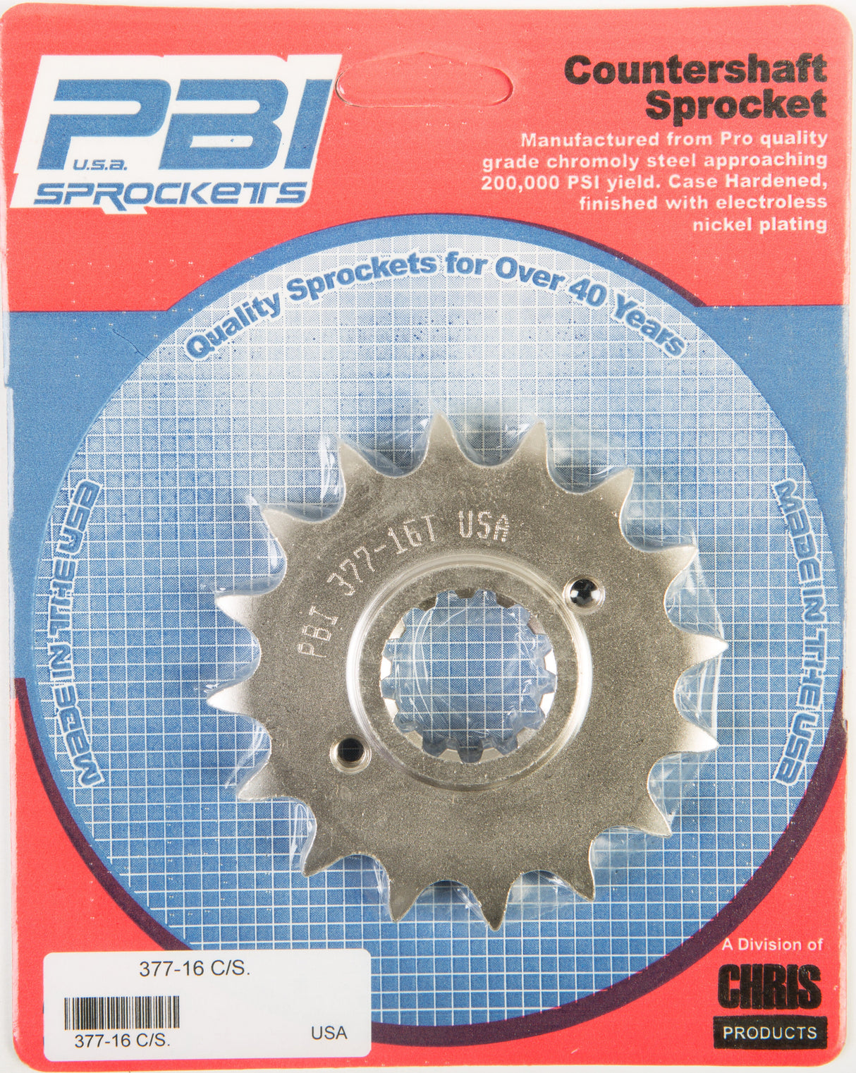 PBIFront Cs Sprocket Steel 16t-530 Hon377-16