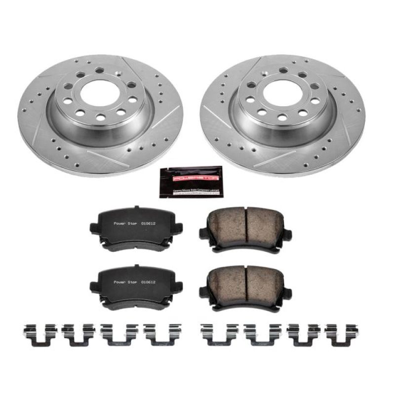 Power Stop 2013 Audi A3 Rear Z23 Evolution Sport Brake Kit