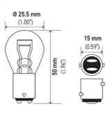 Hella Bulb 1034 12V 23/8W BAY15D S8