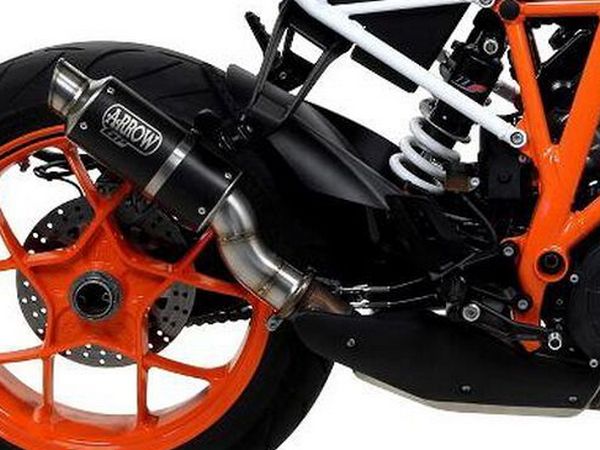 Arrow Ktm 1290 Super Duke R'17 Homologated Gp2 Nichrom Dark Silencer With Welded Pipe For Original Collectors 71537gpi