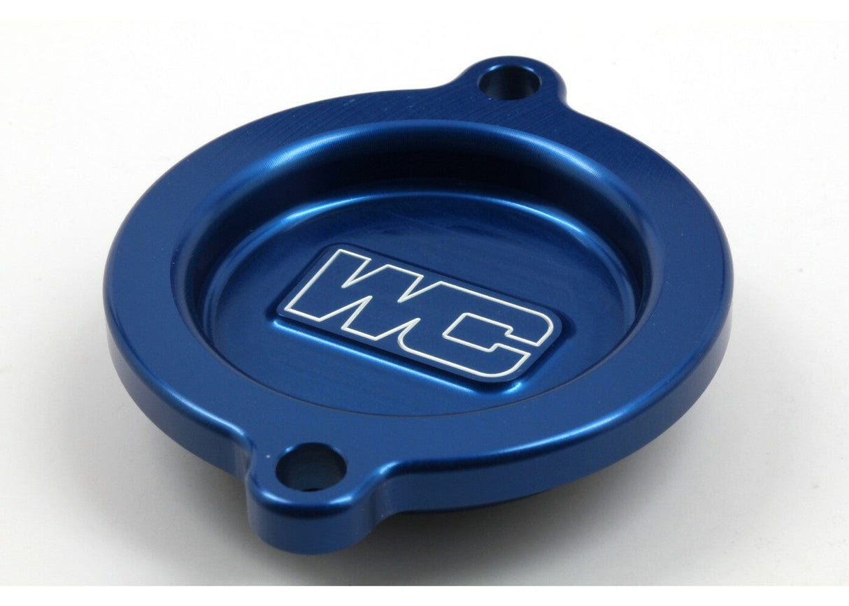 WORKS Oil Filter Cover Blue Ktm/Hus/Gas 27-110