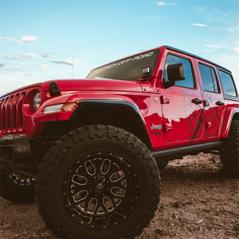 Rigid Industries 2018 Jeep JL - A-Pillar Mount Kit - Mounts Set of D / D-SS / SR-M / Ignite Series 41659