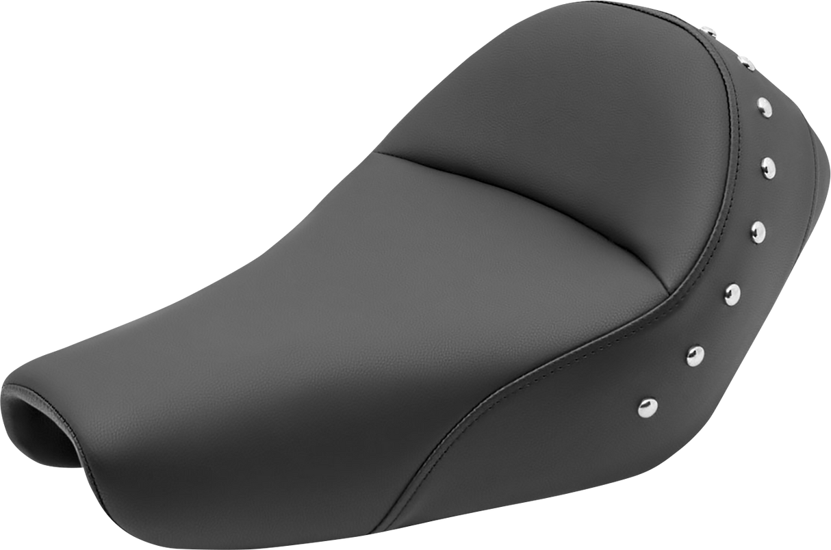 SADDLEMEN Heels Down Solo Seat - Without Backrest - Studded - Black 807-11-0011