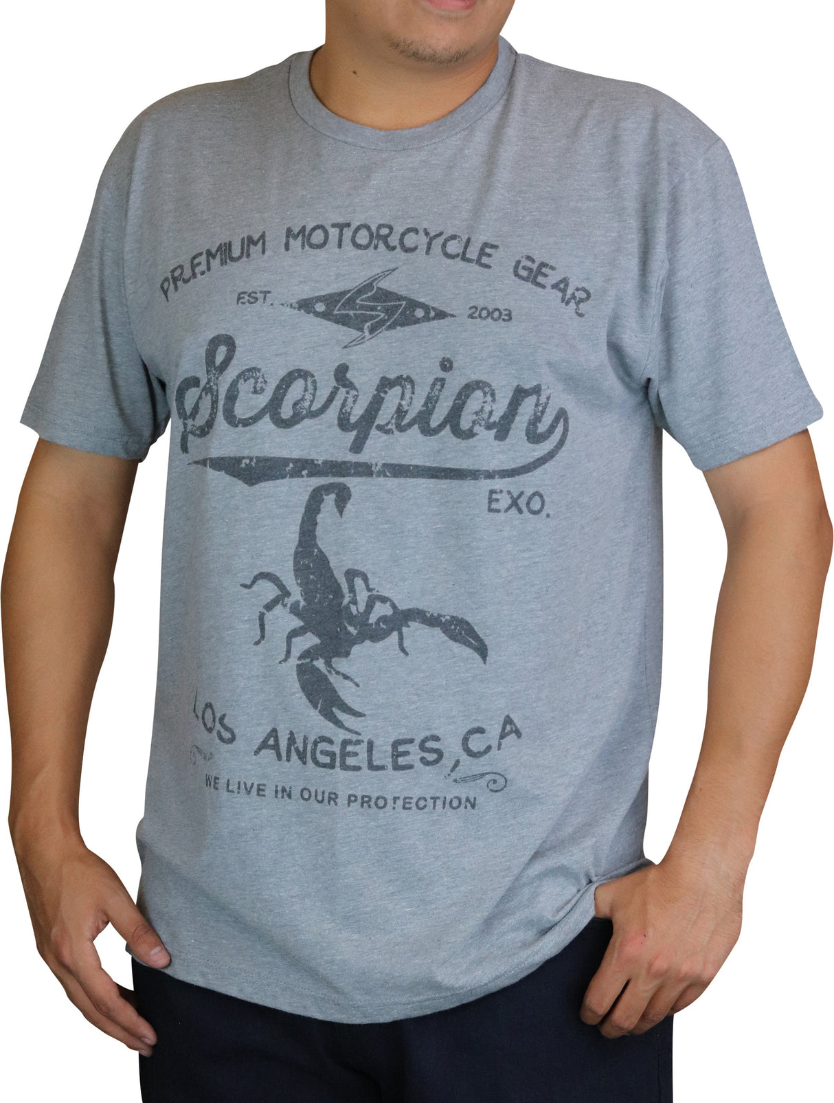 SCORPION EXO Stinger Shirt Grey Sm 61-741-03