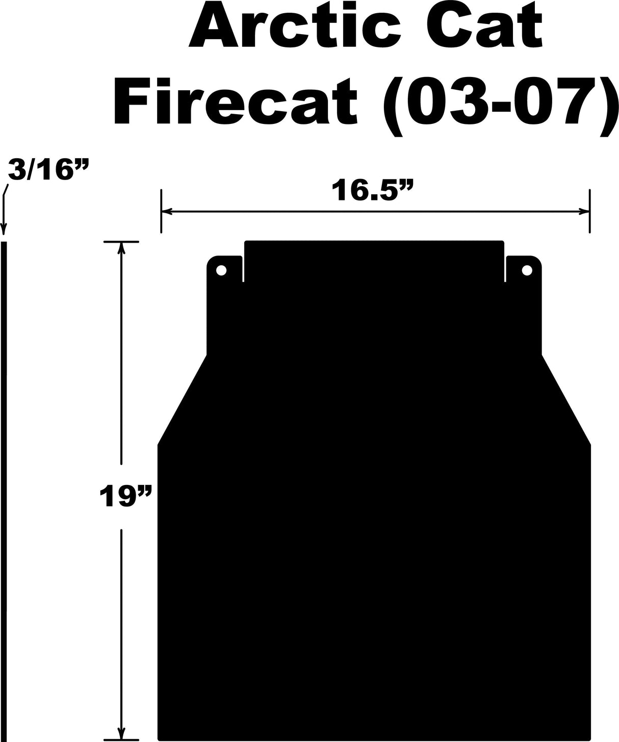 PDPSnowflap  Arctic Cat Firecat/Sabercat 03-07SF-FCAT037PB