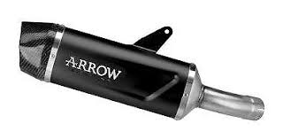 71963AKN  Arrow Indy Race Evo Slip-on Exhaust, Aluminum Dark for Kawasaki ZX-4R 24-25