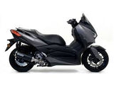 53523ANN  Arrow Yamaha X-Max 300 '17/20 Homologated Aluminium Dark Urban Silencer With Dark Stainless Steel End Cap